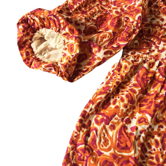 Love The Label Floral Open Back Blouse Anthropologie 2X Plus - Picture 9 of 16